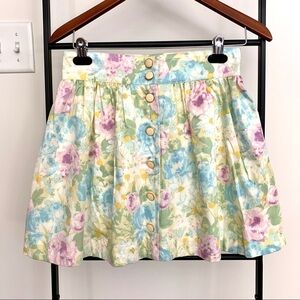 NWT H&M Floral Flare Circle Skirt
